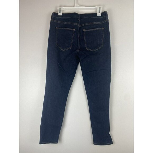 Gap Womens True Skinny Ankle Jeans Size 28 Dark Wash Denim Mid Rise Waist - Picture 2 of 9